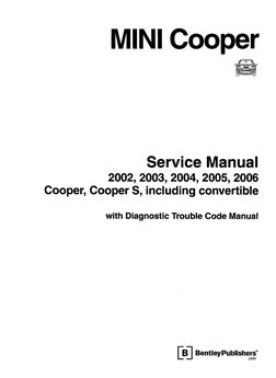 Mini Cooper 2002 - 2006 Service Repair Workshop Manual | PDF