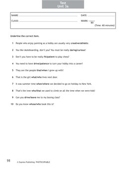Spotlight 7 Unit Tests | PDF