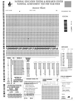 Grade 6 NAT Answer Sheet 2025 | PDF