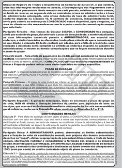 Oficial de Registro de Títulos e Documentos da Comarca de Barueri-SP, e que conterá, 
além das informações declaradas na ades