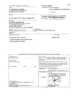 1994 Congen Bill of Lading Template | PDF | Cargo | Bill Of Lading