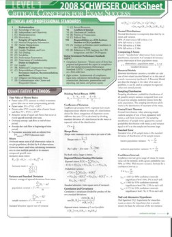 Quick Sheet For CFA Level 1 | PDF