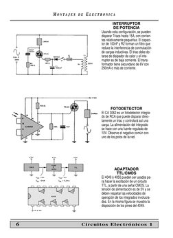 MM O N T
O N T A J E S
A J E S
D E
D E EE L E C T R O N I C A
L E C T R O N I C A
6
Circuitos Electrónicos 1
INTERRUPTOR 
DE
