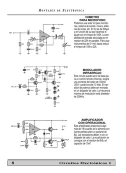 MM O N T
O N T A J E S
A J E S
D E
D E EE L E C T R O N I C A
L E C T R O N I C A
8
Circuitos Electrónicos 1
VUMETRO
PARA MIC