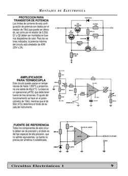 MM O N T
O N T A J E S
A J E S
D E
D E EE L E C T R O N I C A
L E C T R O N I C A
PROTECCION PARA
TRANSISTOR DE POTENCIA
Los