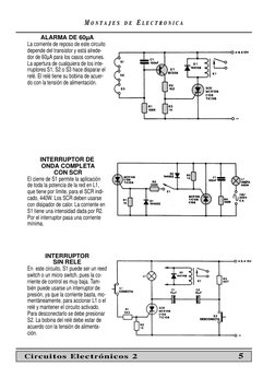 MM O N T
O N T A J E S
A J E S
D E
D E EE L E C T R O N I C A
L E C T R O N I C A
ALARMA DE 60µA
La corriente de reposo de es