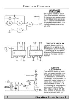 MM O N T
O N T A J E S
A J E S
D E
D E EE L E C T R O N I C A
L E C T R O N I C A
6
Circuitos Electrónicos 2
GENERADOR 
DE RA