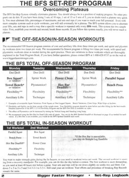 BFS Set-Rep System Overview | PDF | Individual Sports | Human Anatomy
