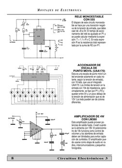 MM O N T
O N T A J E S
A J E S
D E
D E EE L E C T R O N I C A
L E C T R O N I C A
8
Circuitos Electrónicos 3
RELE MONOESTABLE