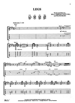 ZZ Top - Greatest Hits Guitar Songbook Guitar Tabs PDF | PDF