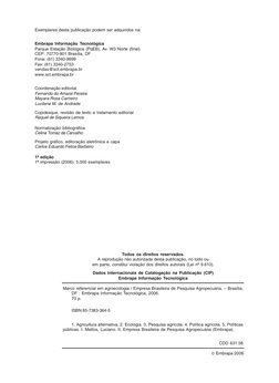 Exemplares desta publicação podem ser adquiridos na:
Embrapa Informação Tecnológica
Parque Estação Biológica (PqEB), Av. W3 N