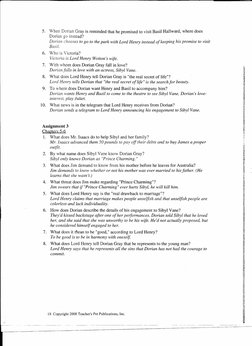 Dorian Gray Study Guide Answers | PDF