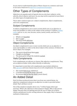 As you start to understand the place of these clauses in a sentence and want 
to see more, head over to Adjective Complement
