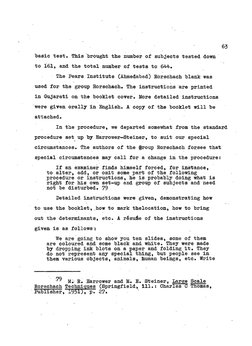 63
"basic test. This "brought the number of subjects tested down 
to 161, and the total number of tests to 644*
The Pears Ins