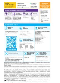 AYUDA 
ONLINE 
Ingrese en 
directv.com.ar/ayuda
Envíe un SMS con la 
palabra SALDO espacio 
DNI del titular al 77999 y 
recib