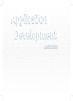  
Application 
Development 
Instructor 
