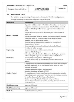 MEDIA FILL VALIDATION PROTOCOL 
 
 
 
 
 
 
Logo                     
Company Name and Address 
ASEPTIC PROCESS 
SIMULATION S