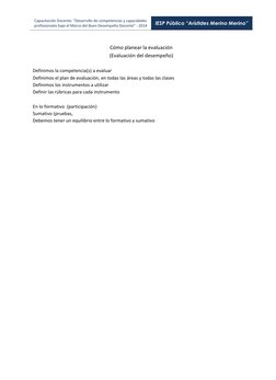 Capacitación Docente: “Desarrollo de competencias y capacidades 
profesionales bajo el Marco del Buen Desempeño Docente” - 20