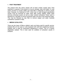 Merox Process Operating Manual | PDF | Chemical Substances | Chemistry