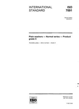 Iso 7091 PDF | PDF | Screw | International Organization For Standardization