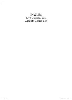 INGLÊS
1000 Questões com
Gabarito Comentado
cap_0.indd   1
27/10/2011   11:48:53
