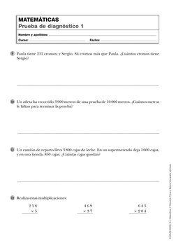 © GRUPO ANAYA, S.A., Matemáticas 4.º Educación Primaria. Material fotocopiable autorizado.
Un atleta ha recorrido 3 900 metro