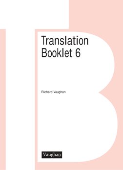 Translation
Booklet 6
Richard Vaughan
