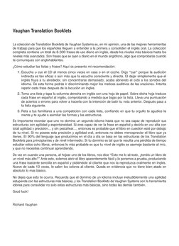 Vaughan Translation Booklets
La colección de Translation Booklets de Vaughan Systems es, en mi opinión, una de las mejores he