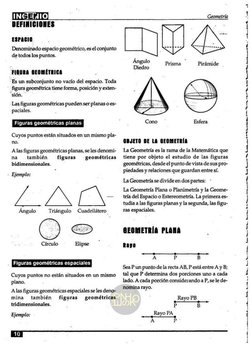LSERTT.   
DEFINICIONES 
ESPACIO. 
Denominado espacio geométrico, es el conjunto 
de todos los puntos. 
FIBURA GEOMÉTRICA 
Es