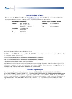 Contacting BMC Software
You can access the BMC Software Web site at http://www.bmc.com. From this Web site, you can obtain in