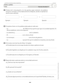 1
© Grupo Anaya, S. A. Material imprimible autorizado.
Ciencias Sociales 5.º
Fecha:
Nombre y apellidos:
2
FICHA
1 	 Ordena de