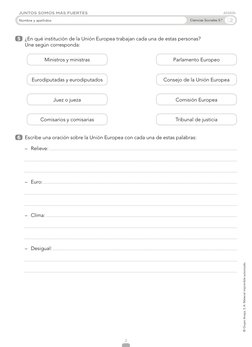 2
© Grupo Anaya, S. A. Material imprimible autorizado.
Nombre y apellidos:
Ciencias Sociales 5.º
2
FICHA
5 	 ¿En qué instituc