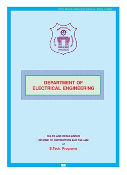 NIT Warangal EEE B.Tech Syllabus | PDF | Power Electronics | Electric ...