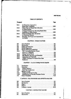 AMCP 70619$
TABLE OF CONTENTS
Paragraph 
Pap
5-3.1 
An Elementary Approach to
Steady-State Availability .................. 5-