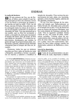 La vuelta del destierro
1 El año primero de Ciro, rey de Per-
sia, el Señor, para cumplir lo que ha-
bía anunciado por boca d