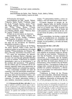 43 Empleados del templo:
Descendientes de Sijá, Jasufá, Tabaot,
44 Querós, Siahá, Fadón, 45 Lebaná, Jaga-
bá, Acub, 46 Jagab,