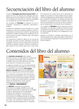 10
El texto de Tecnologías para tercer curso de la ESO se or-
ganiza en torno a los bloques de contenidos más apro-
piados pa