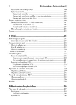 Estruturas de dados e algoritmos em JavaScript
10
Pesquisando um valor específico............................................