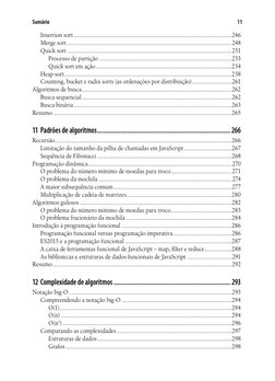 11
Sumário
Insertion sort....................................................................................................