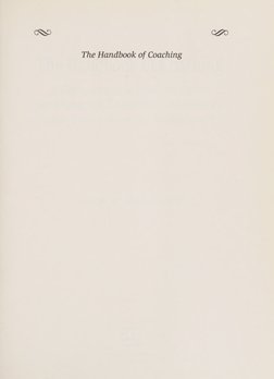 The Handbook of Coaching 

