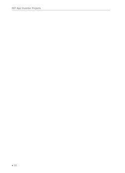 MIT App Inventor Projects
● 10
