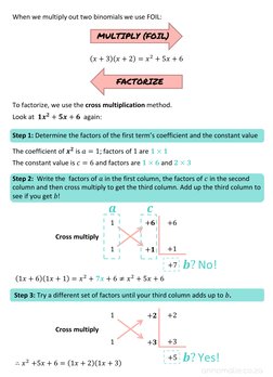 Grade 9 Factorization Guide | PDF | Factorization | Quadratic Equation