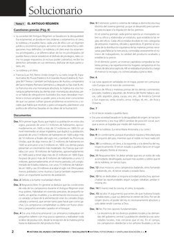 2
 HISTORIA DEL MUNDO CONTEMPORÁNEO 1.° BACHILLERATO  MATERIAL FOTOCOPIABLE © SANTILLANA EDUCACIÓN, S. L. 
Solucionario
EL