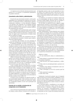 45
VERTEX Rev. Arg. de Psiquiat. 2010, Vol. XXI:  42 - 48
10. Aparecen en la evolución síntomas psicóticos por 
primera vez