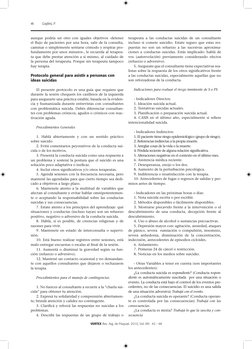 46 
VERTEX Rev. Arg. de Psiquiat. 2010, Vol. XXI:  42 - 48
aunque podría ser otro con iguales objetivos -detener 
el ﬂujo de