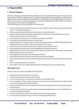 Method Statement for Concrete Blinding | PDF | Concrete | Safety