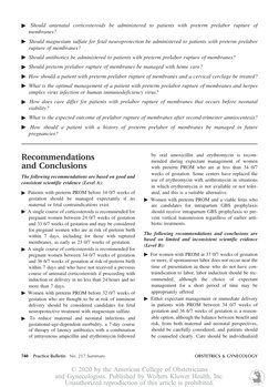 Acog Practice Bulletin Summary: Prelabor Rupture of Membranes | PDF ...
