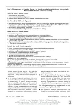 Acog Practice Bulletin Summary: Prelabor Rupture of Membranes | PDF ...