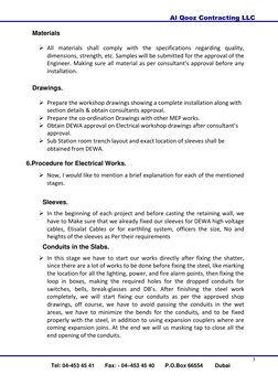 Al Qooz Contracting LLC 
 
Tel: 04-453 45 41       Fax: - 04–453 45 40       P.O.Box 66554        Dubai  
3 
  
 Materials