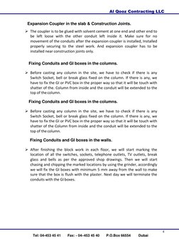 Al Qooz Contracting LLC 
 
Tel: 04-453 45 41       Fax: - 04–453 45 40       P.O.Box 66554        Dubai  
4 
 
 
 Expansion C